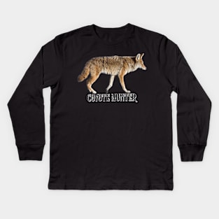 COYOTE HUNTER Kids Long Sleeve T-Shirt